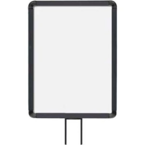 Lavi Industries Lavi Industries, Vertical Fixed Sign Frame, 50-1131F7V/MB, 11" x 14", For 7' Posts, Matte Black 50-1131F7V/MB